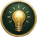 Icône d’ampoule pour les conseils et les bénéfices du jeu